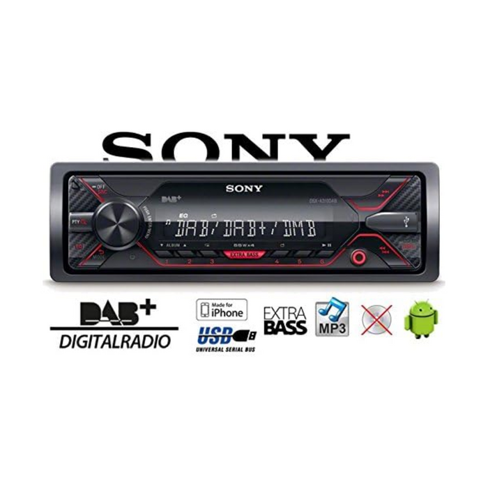 Sony DSX-A310DAB Radio Media Receiver with DAB/DAB+ & USB/AUX