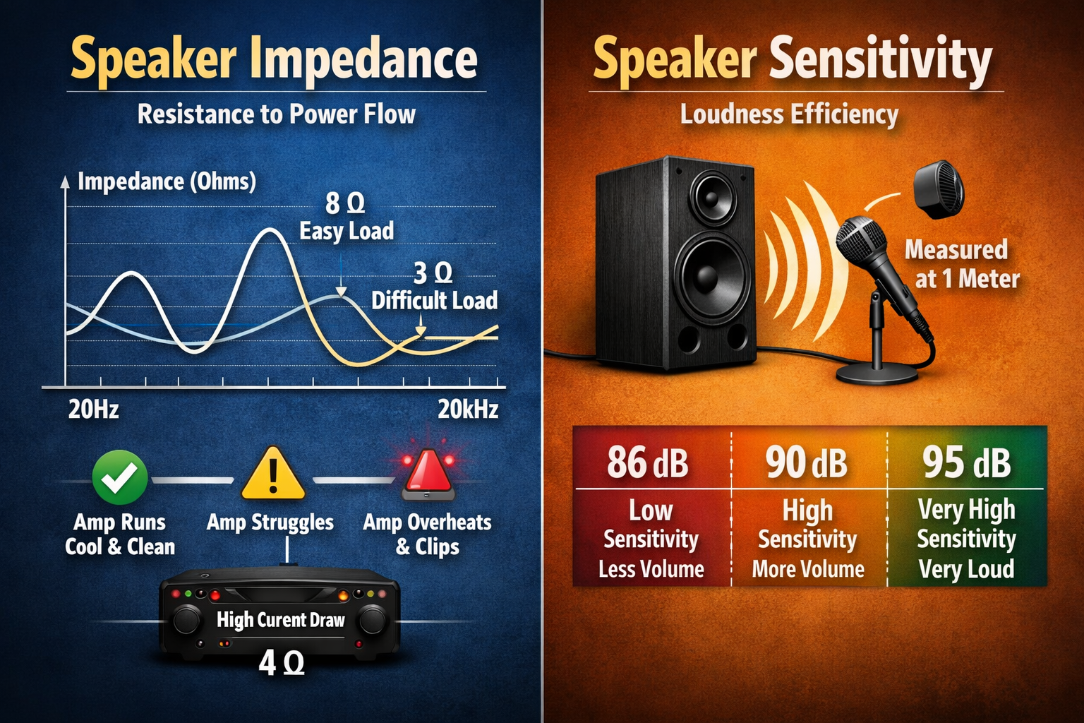 Speaker Impedance & Speaker Sensitivity: What Do They  Mean?