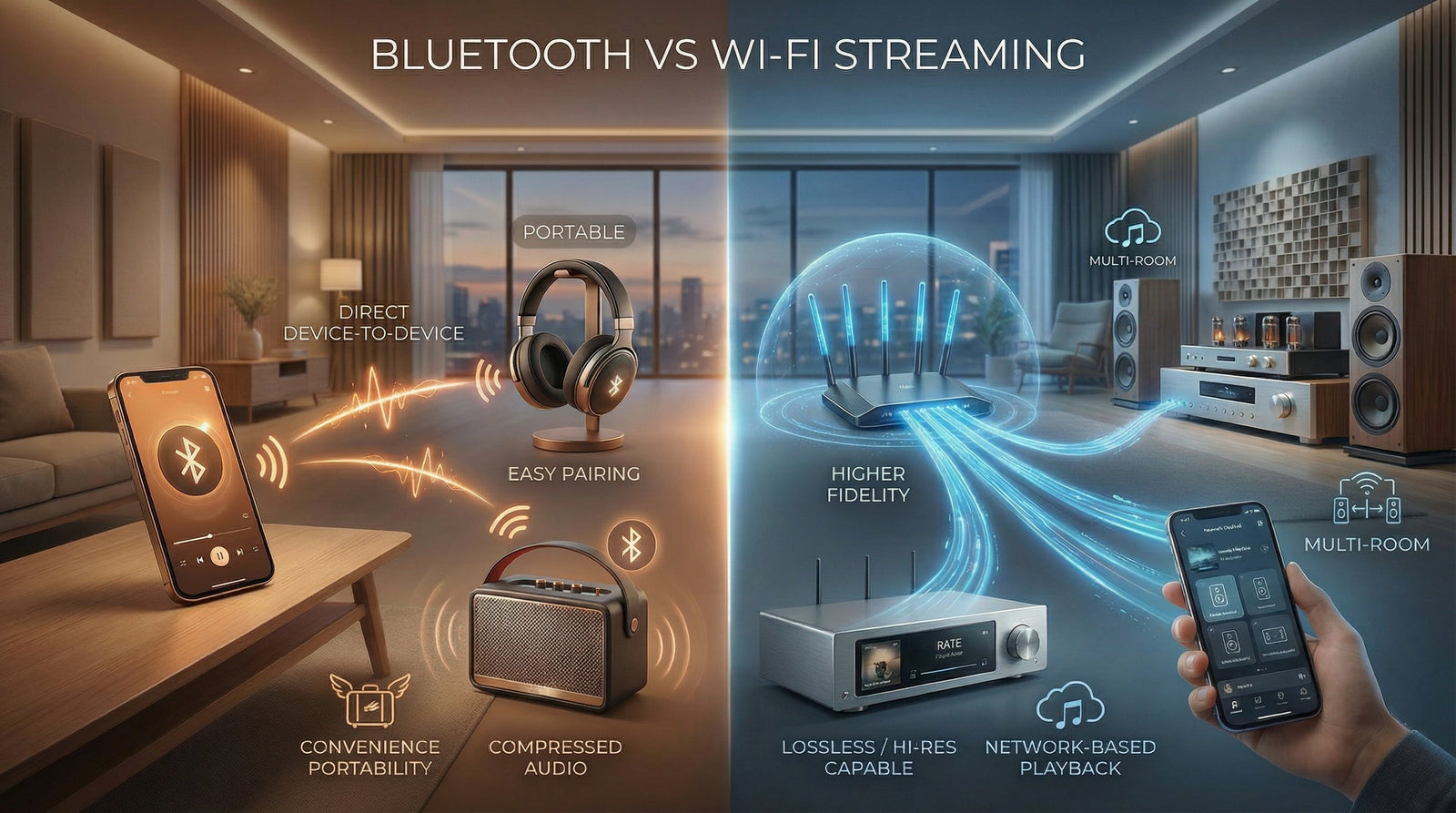 Bluetooth vs Wi-Fi Streaming: What’s the Real Difference?