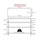 Atacama Evoque Eco 110/40 HiFi Stand 195mm Add-on Natural Bamboo