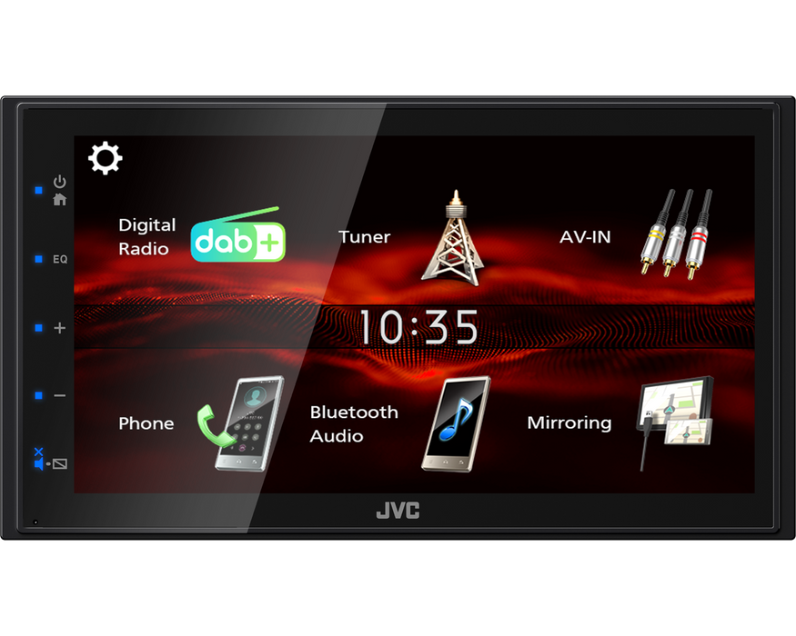 JVC KW-M180DBT 6.8" Mechless DAB Media Receiver with Built-In Bluetooth