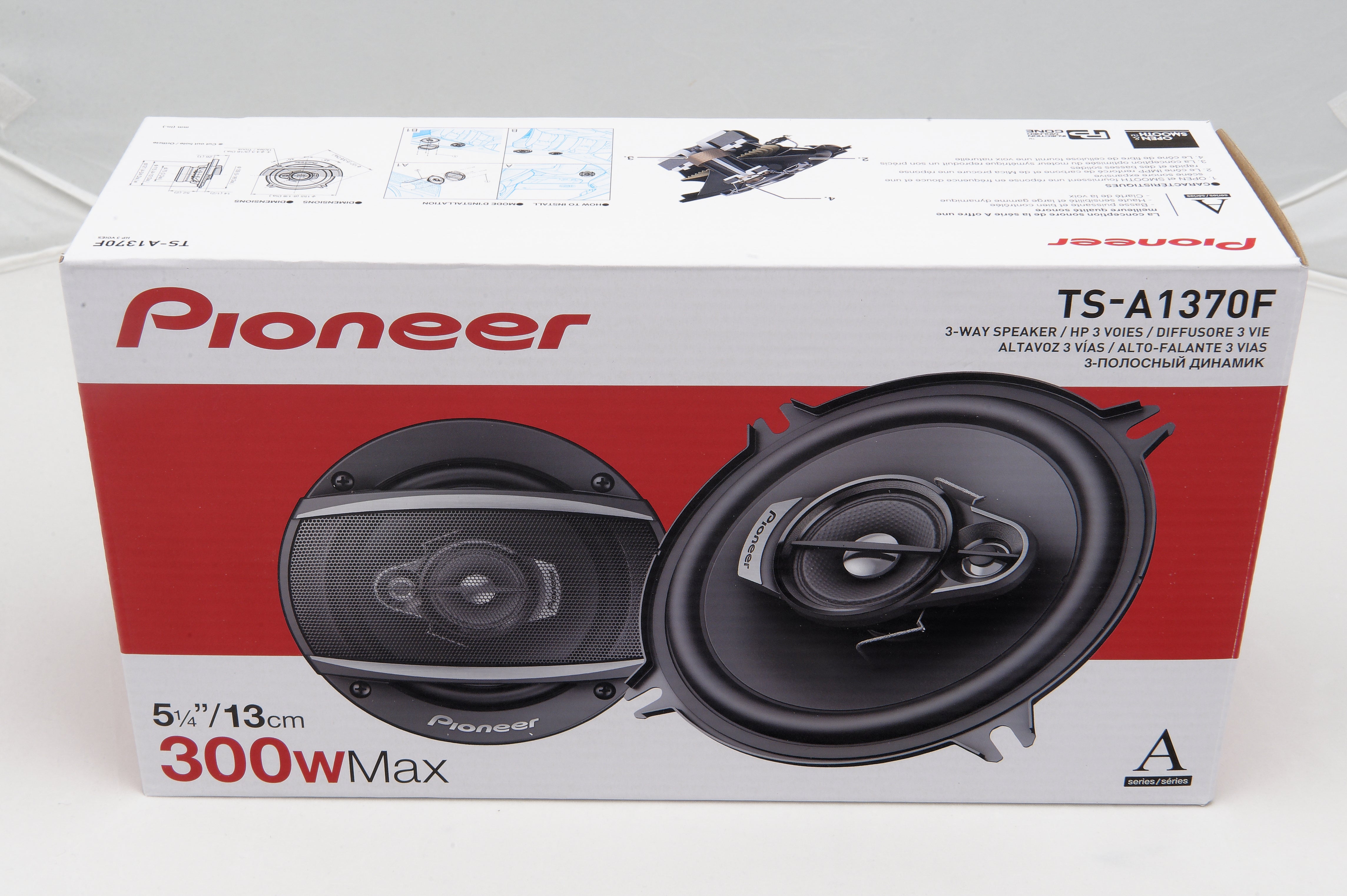 Pioneer TS-A1370F 13cm 300W 3-Way Coaxial Speaker System with