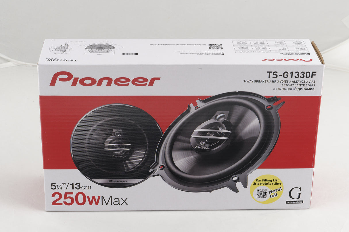Pioneer TS-G1330F 250W 13cm 3-Way Coaxial Speakers with Grills