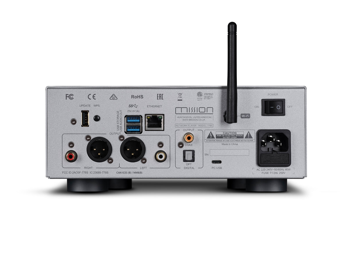 MISSION 778 WIRELESS MUSIC STREAMER SILVER