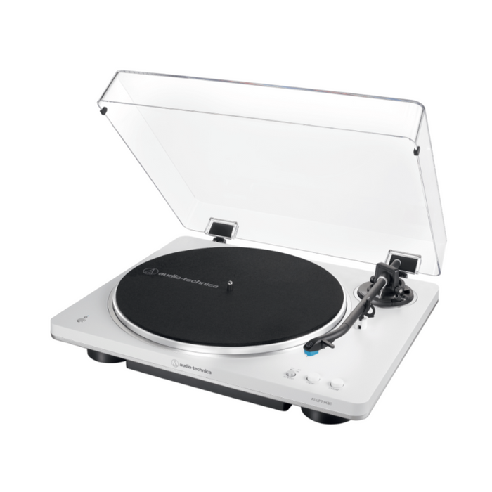 Audio Technica AT-LP70XBTWS Fully Automatic Wireless Turntable with Bluetooth (White/Silver)