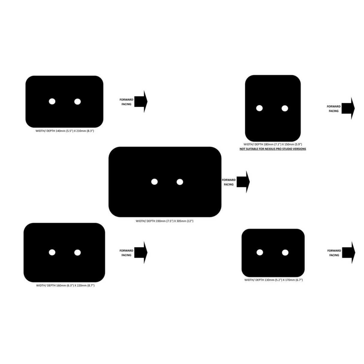 ATACAMA NEXXUS 160 x 220 TOP PLATE PACK