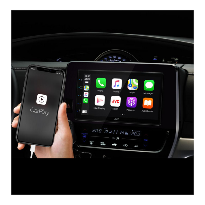 JVC KW-M560BT 6.8" Touchscreen Digital Media Receiver with Apple CarPlay & Android Auto