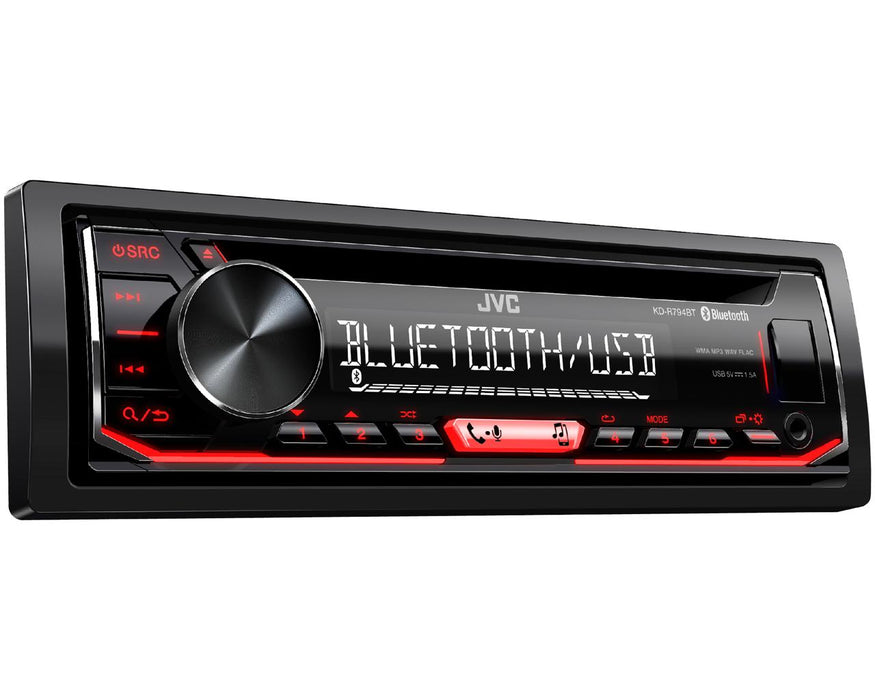 JVC KD-R794BT CD receiver with Bluetooth Hands-Free Calling and Wireless Music Streaming