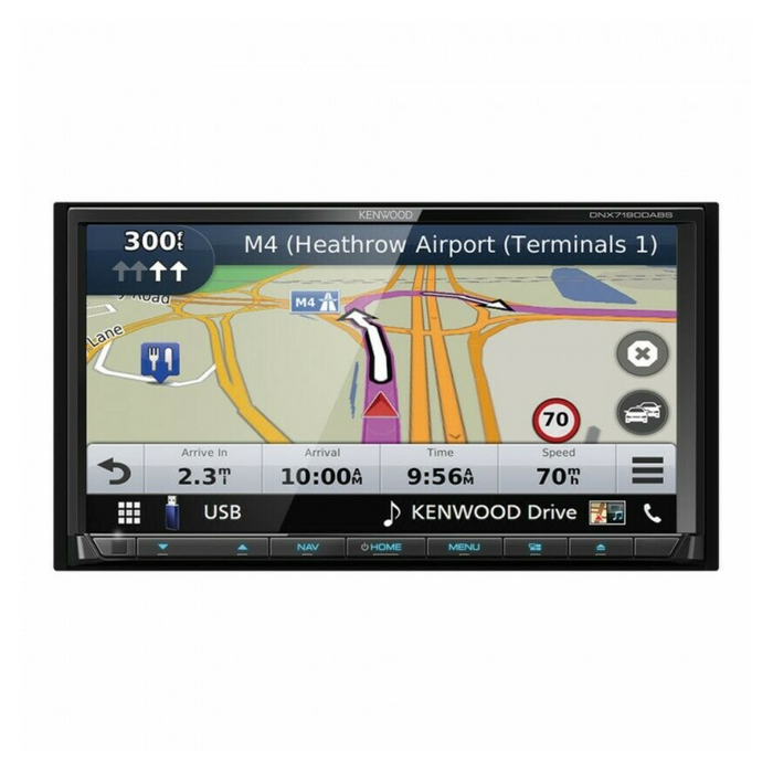 Kenwood DNX-7190DABS 7.0” WVGA AV-Receiver/Navigation System with Smartphone Control & DAB Radio