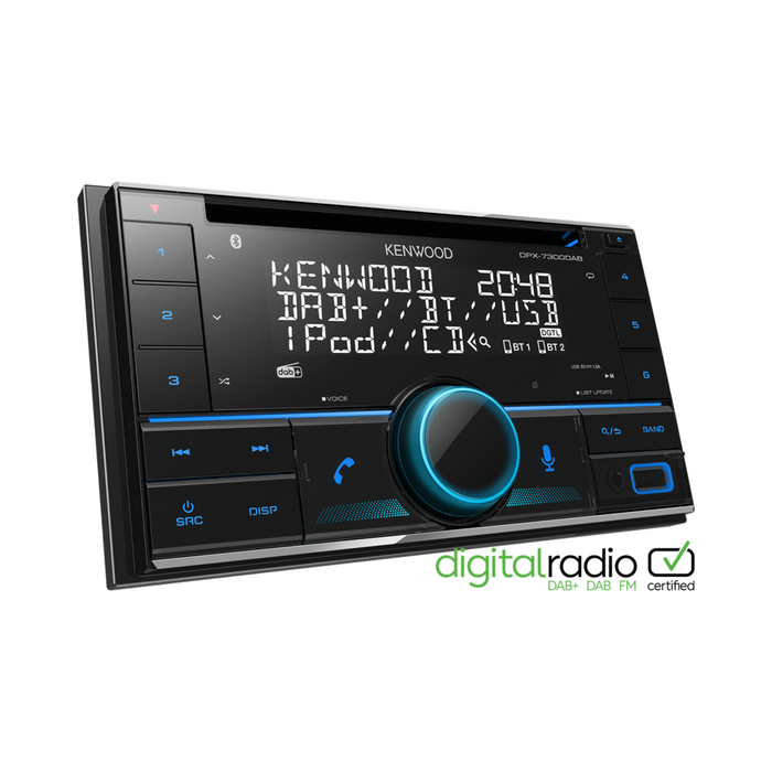 Kenwood DPX7300DAB Car Stereo with Digital radio DAB+, Bluetooth