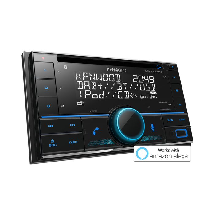 Kenwood DPX-7300DAB Car Stereo with Digital radio DAB+, Bluetooth technology & Amazon Alexa