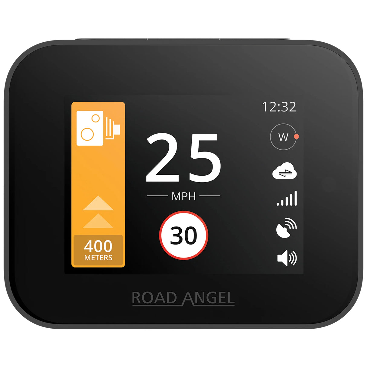 Road Angel Pure Sync - Smart Road Safety & Speed Awareness Assistant with Camera Alerts