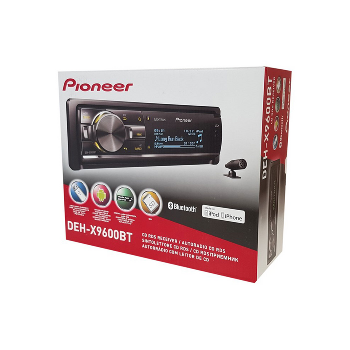 Pioneer DEH-X9600BT CD RDS Car Tuner with Bluetooth & USB