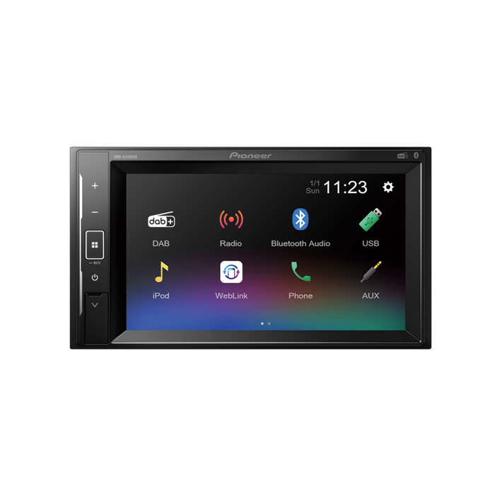 Pioneer DMH-A240DAB Mechafree 6.2" Touchscreen Car Stereo With Bluetooth & DAB/DAB+