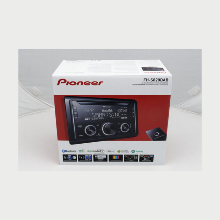 Pioneer FH-S820DAB 2-Din Car CD Tuner with Bluetooth, USB & DAB/DAB+