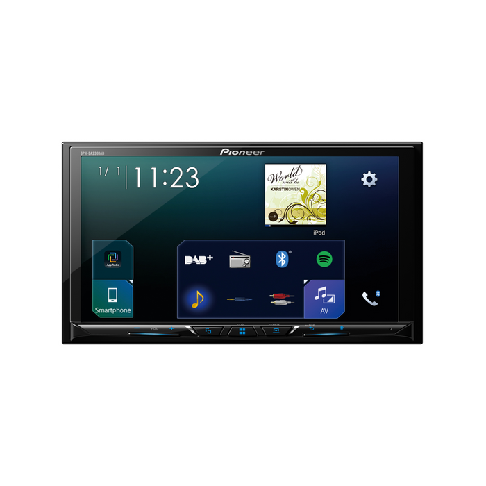 Pioneer SPH-DA230DAB 7" Touchscreen Double DIN Car Stereo with Apple Car Play & Android Auto