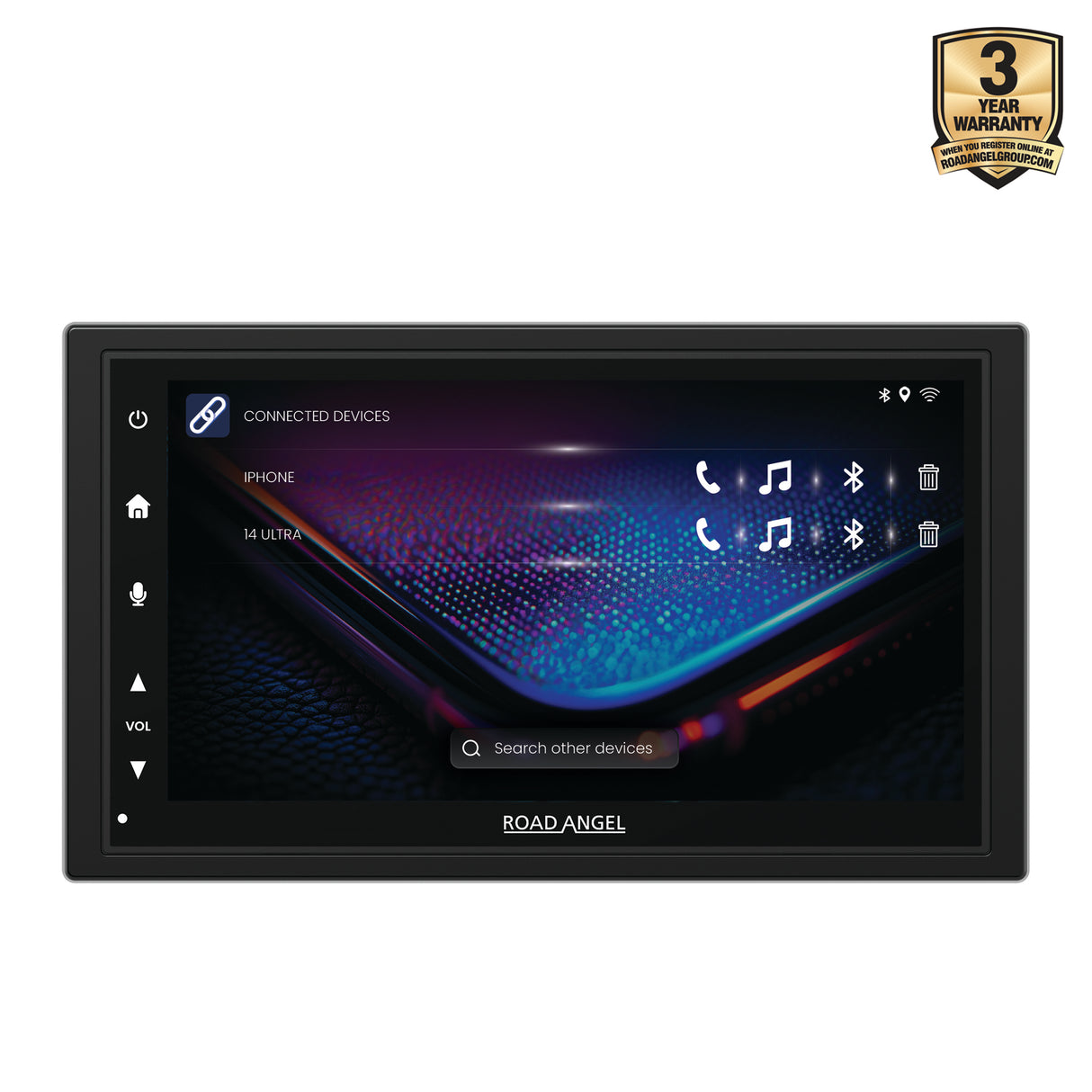 Road Angel RA-X622BT - Car Stereo With 7" Touch Screen Display, Bluetooth, Wireless Android Auto & Apple Car Play