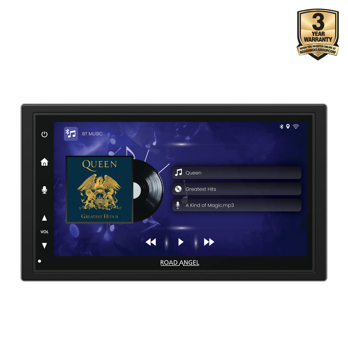 Road Angel RA-X722DAB - Car Stereo With 7" Touch Screen Display, DAB+, Bluetooth, Wireless Android Auto & Apple Car Play
