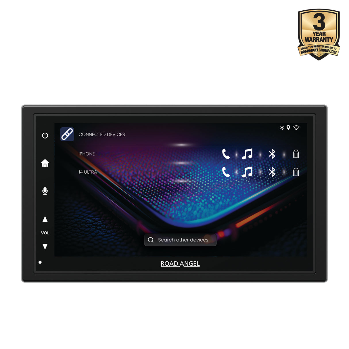 Road Angel RA-X722DAB - Car Stereo With 7" Touch Screen Display, DAB+, Bluetooth, Wireless Android Auto & Apple Car Play