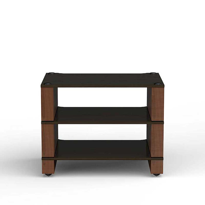 BLOK STAX 2G 3 SHELF BLACK PLYWOOD/WALNUT SIDES