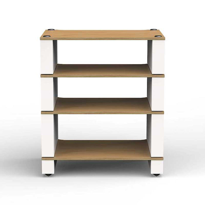 BLOK STAX 2G 4 SHELF ASH PLYWOOD/ WHITE SIDES