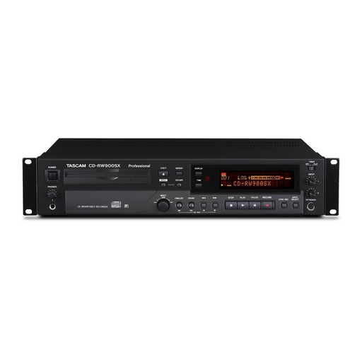 Tascam CD-RW900SX Professional Audio CD Recorder
