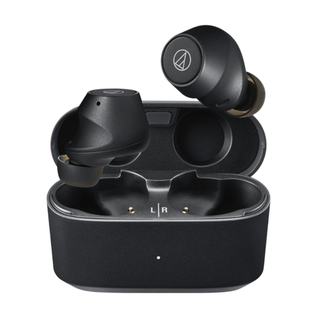 Audio Technica ATH - CKS30TW+BK True Wireless Earbuds (Matt Black) - Nottingham HiFi