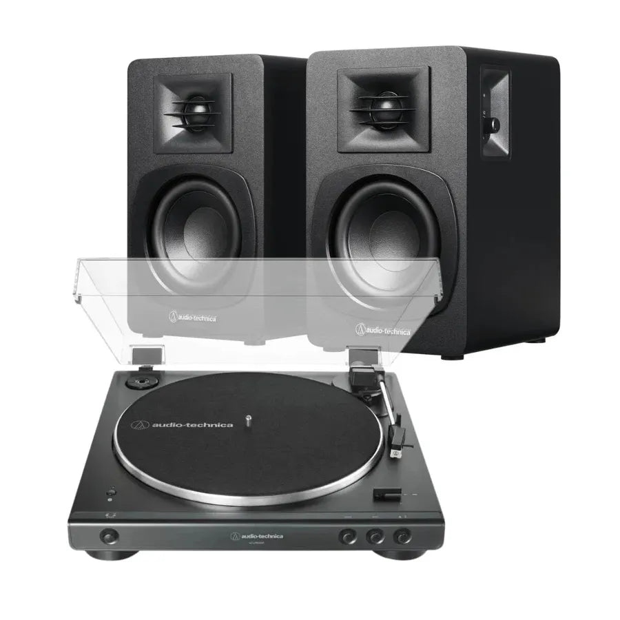 Audio Technica AT-LP60XBT & AT-SP3X Compact Active Speakers (PACKAGE DEAL)