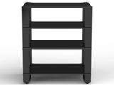 BLOK STAX 2G 4 SHELF BLACK GLASS/BLACK SIDES - Nottingham HiFi