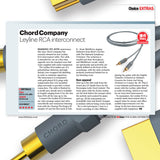 Chord Leyline RCA To RCA  3m