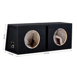 In Phase BX210P Double 10" Ported Subwoofer Enclosure - Nottingham HiFi
