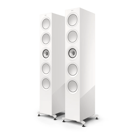 KEF R11 META FLOORSTANDING SPEAKERS WALNUT X DEMO + FREE 6m Epic X speaker cable worth £528.00 - Nottingham HiFi
