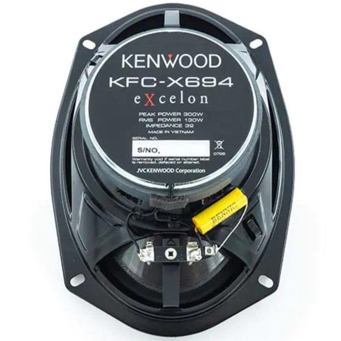 Kenwood KFC-X694 6x9" Oval 2-Way Speakers 300w