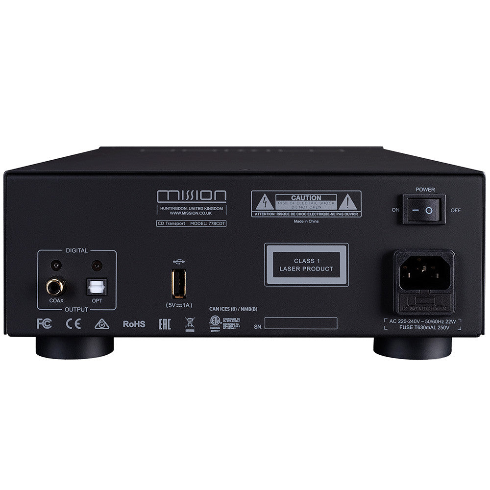 MISSION 778 CDT  CD TRANSPORT BLACK