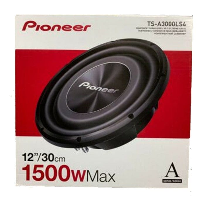 Pioneer TS-A3000LS4 Shallow Mount Oversized 1500W 12" Subwoofer