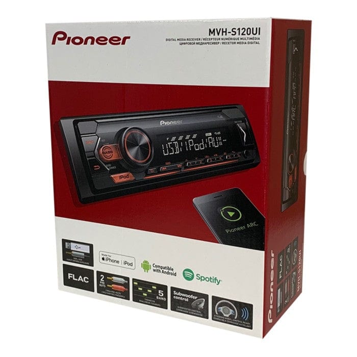 Pioneer MVH-S120UI Mechless RDS Tuner Car Stereo with iPod/iPhone Compatibility