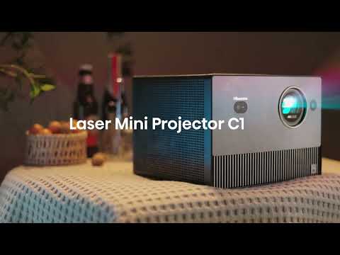 Hisense C1TUK - DLP Tri Laser 4K UHD HDR Smart Portable Projector