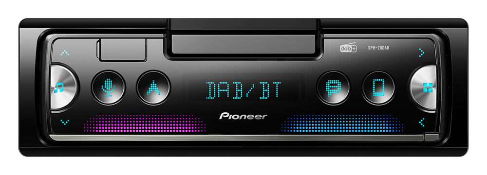 Pioneer SPH-20DAB 1-DIN receiver with DAB/DAB+ Digital Radio Bluetooth USB and Spotify