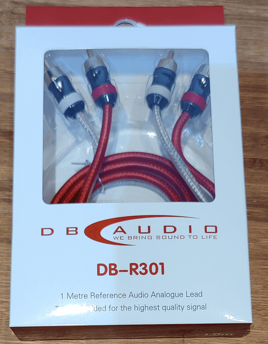 DB Audio Systems DBR301 1 Metre Reference RCA Cable Perfect for Car Audio Amplifier & Home Audio Amps