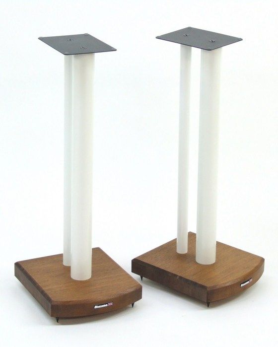 Atacama Moseco 6 Speaker Stands -Diamond White-Dark Bamboo