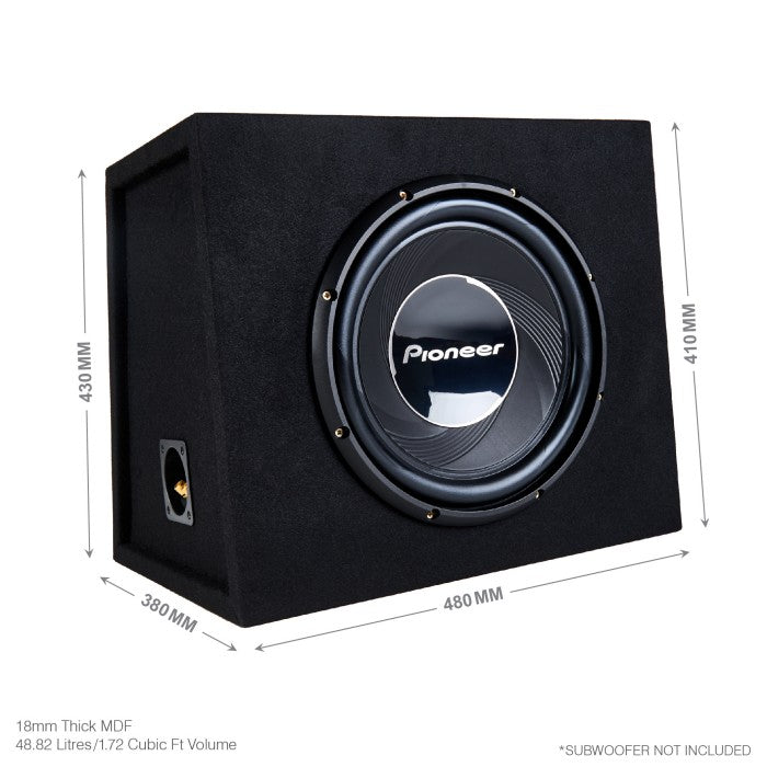 In Phase Car Audio In Phase BX12SL 12" Sealed Subwoofer Enclosure