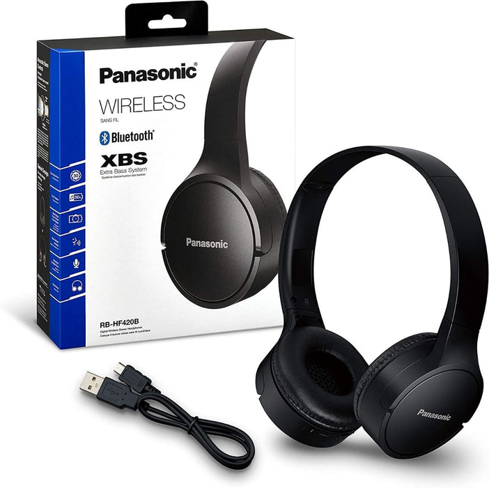 Panasonic RBHF420BEK Wireless Bluetooth Headphones