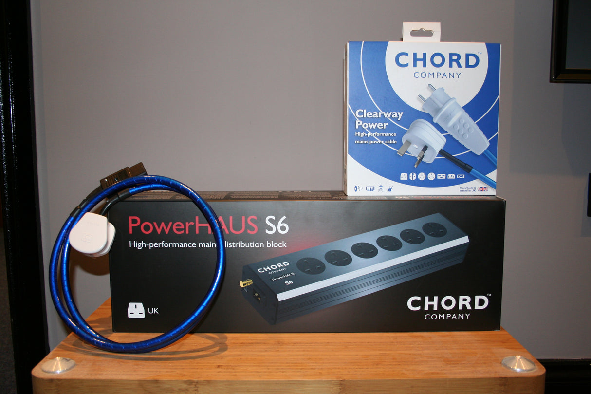 Chord PowerHaus S6 Power Block with a FREE Chord Clearway C19 1m power cable
