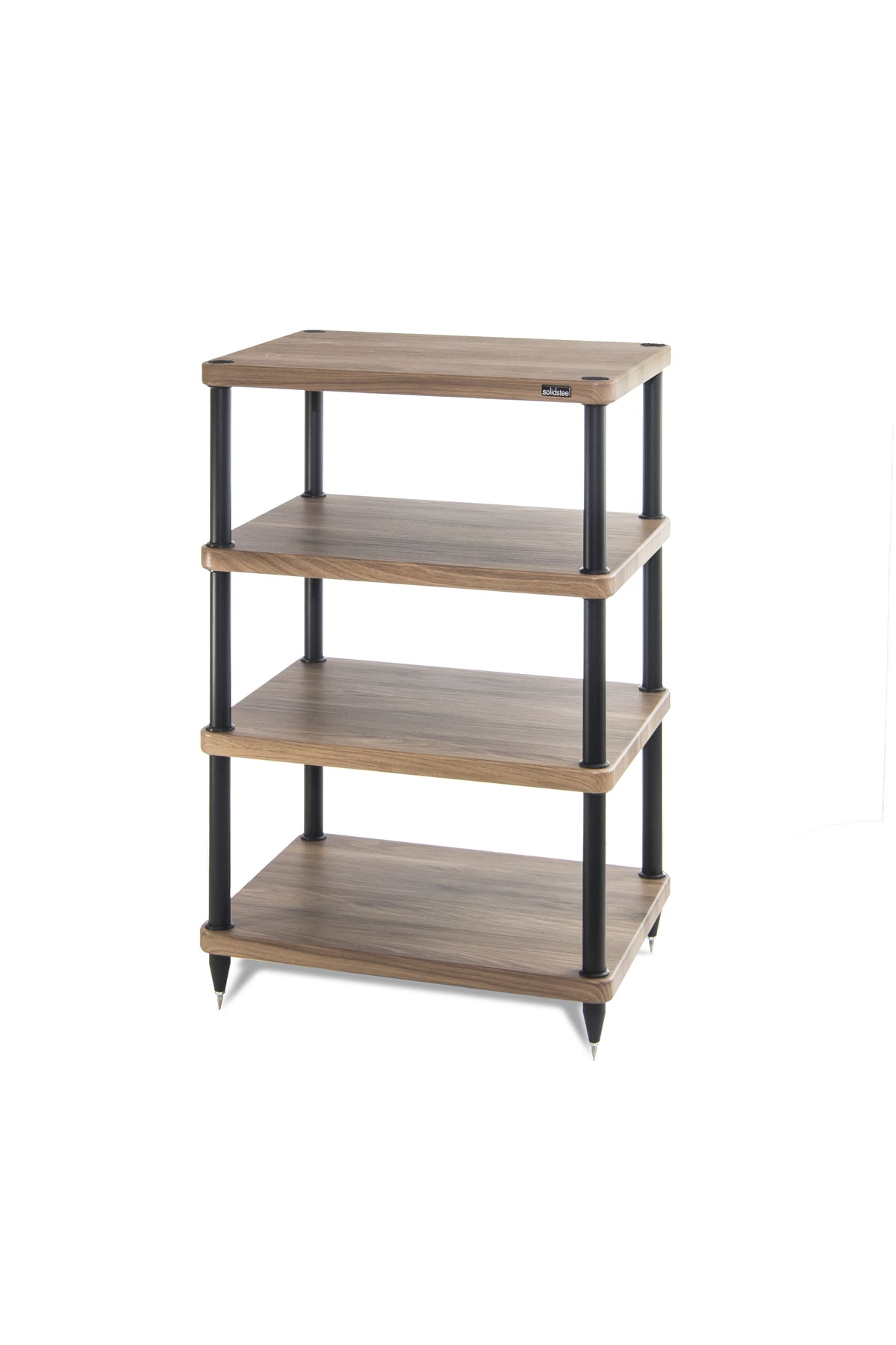Solid Steel S34 4 Shelf Hifi Stand Walnut — Nottingham HiFi