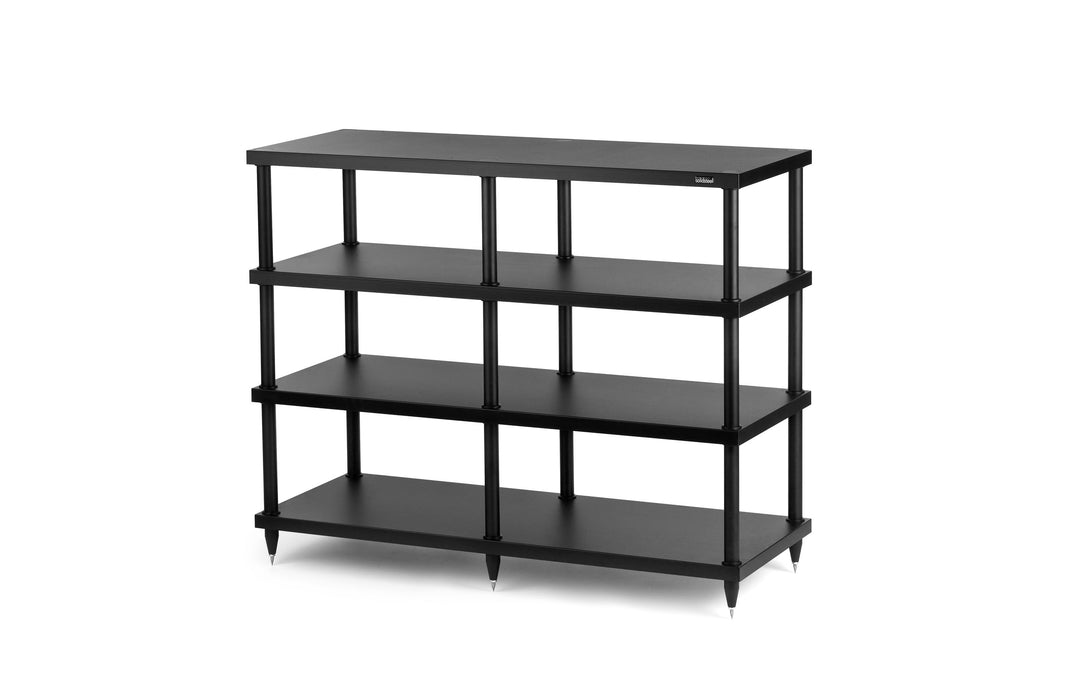 Solid Steel S4-4 4 Shelf A/V Stand Black