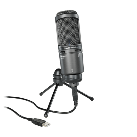 Audio Technica AT2020USB+ Large Diaphragm Condenser USB Microphone