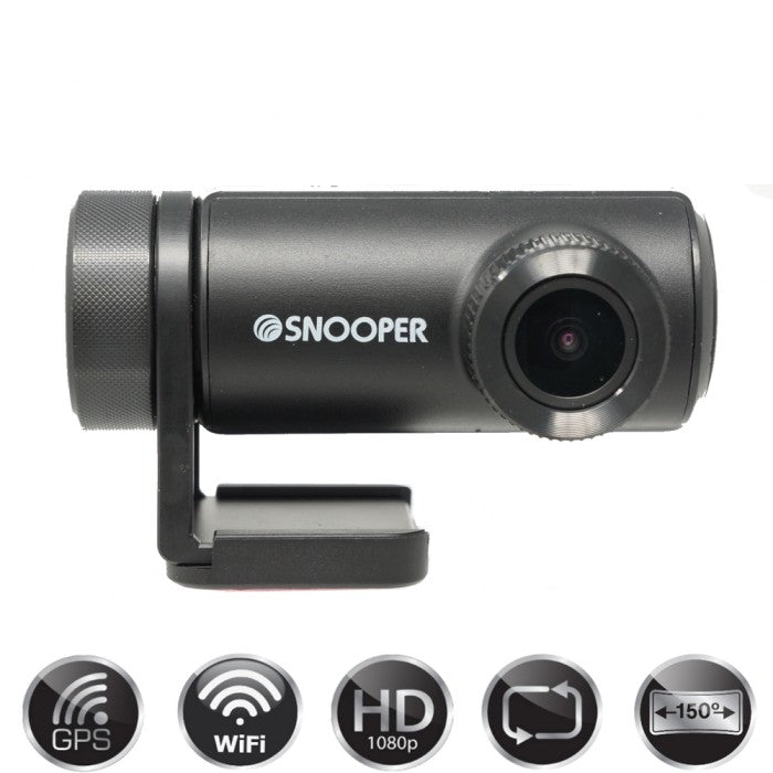 Snooper DVR-WF1 Wi-Fi 1080P Dash Cam with GPS enabled Event Logging