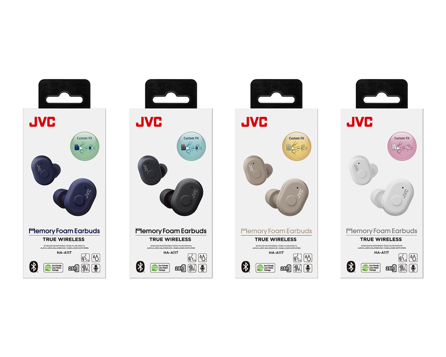 JVC HAA11TBU Marshmallow True Wireless In-Ear Headphones - Black