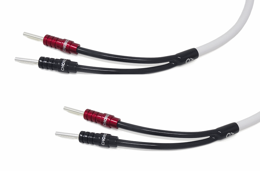 Chord Clearway X Speaker Cable (2m Pair) Factory Terminated With Ohmic Plugs-2m Pair