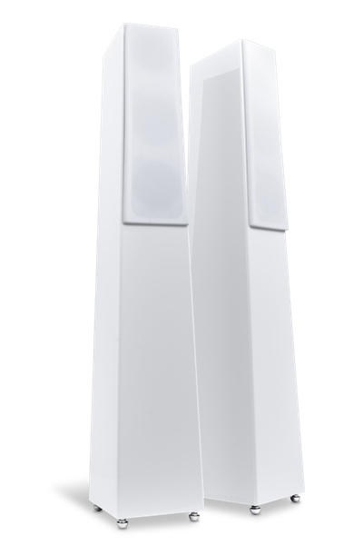 Totem Tribe Tower Floorstanding Speakers Ice White